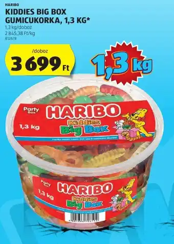 ALDI HARIBO KIDDIES BIG BOX GUMICUKORKA 1,3 kg ajánlat