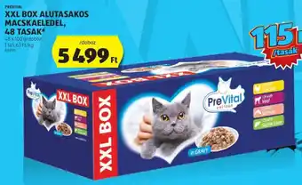 ALDI PREVITAL XXL BOX ALUTASAKOS MACSKAELEDEL 48 x 100 g ajánlat