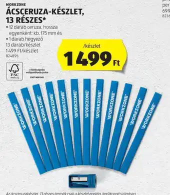 ALDI WORKZONE ÁCSCERUZA-KÉSZLET 13 részes ajánlat