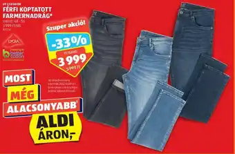 ALDI UP 2 FASHION FÉRFI KOPTATOTT FARMERNADRÁG 1 db ajánlat