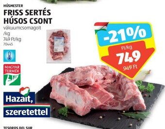 ALDI HÚSMESTER FRISS SERTÉS HÚSOS CSONT 1 kg ajánlat
