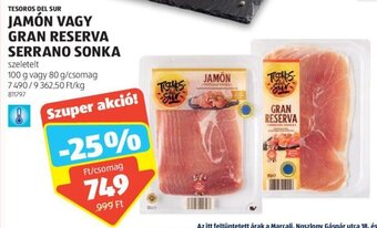 ALDI TESOROS DEL SUR JAMÓN stb. 100 / 80 g ajánlat
