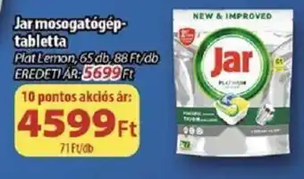 Coop Jar mosogatógép-tabletta 65 db ajánlat