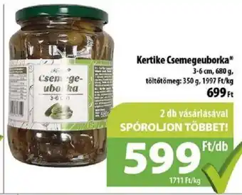Coop Kertike Csemegeuborka 350 g ajánlat