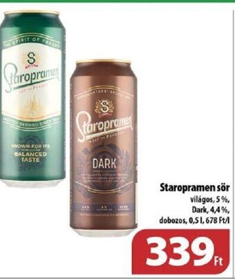 Coop Staropramen sör 0,5 l ajánlat