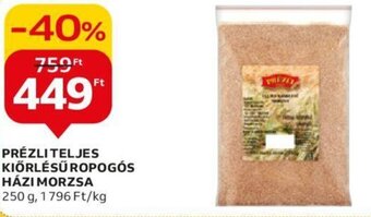PRÉZLI TELJES KIÖRLÉSŰ ROPOGÓS HÁZI MORZSA 250 g
