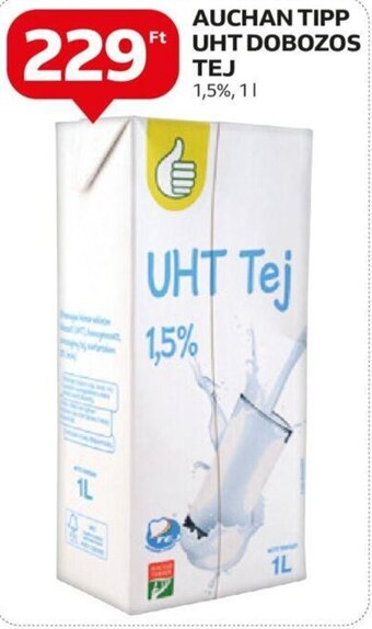 Auchan AUCHAN TIPP Ft UHT DOBOZOS TEJ 1 l ajánlat