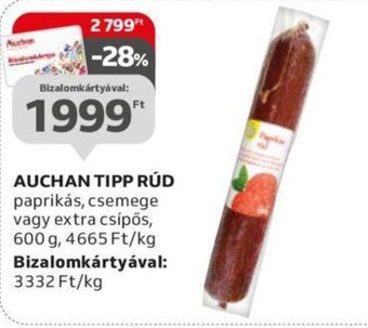 Auchan AUCHAN TIPP RÚD 600 g ajánlat