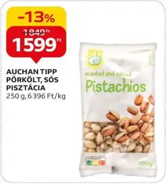 Auchan AUCHAN TIPP PÖRKÖLT, SÓS PISZTÁCIA 250 g ajánlat