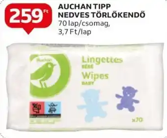 Auchan AUCHAN TIPP NEDVES TÖRLŐKENDŐ 70 lap ajánlat