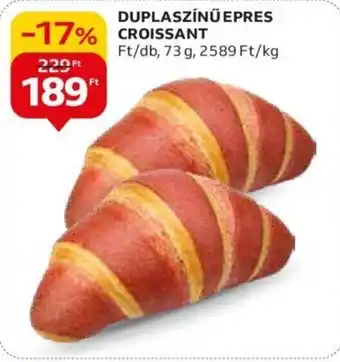 Auchan DUPLASZÍNŰ EPRES CROISSANT 1 db ajánlat