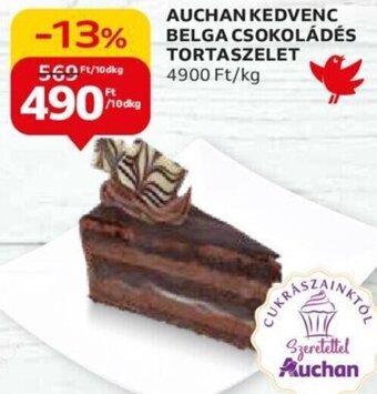 Auchan AUCHAN KEDVENC BELGA CSOKOLÁDÉS TORTASZELET 10 dkg ajánlat