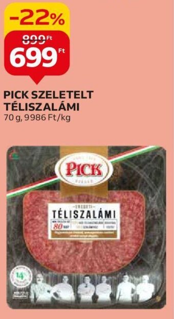 Auchan PICK SZELETELT TÉLISZALÁMI 70 g ajánlat