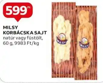 Auchan MILSY KORBÁCSKA SAJT 60 g ajánlat