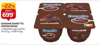 Auchan DANONE DANETTE KRÉMPUDING 4 x 125 g ajánlat