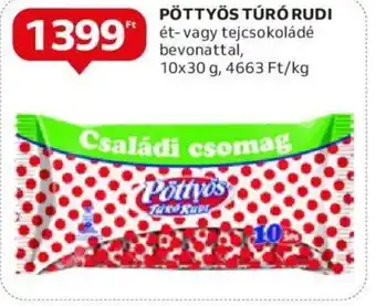 Auchan PÖTTYÖS TÚRÓ RUDI 10 x 30 g ajánlat