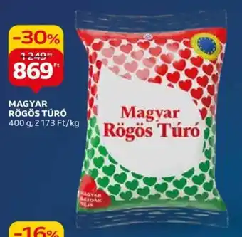 Auchan MAGYAR RÖGÖS TÚRÓ 400 g ajánlat