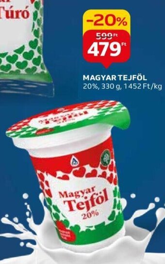 Auchan MAGYAR TEJFÖL 330 g ajánlat