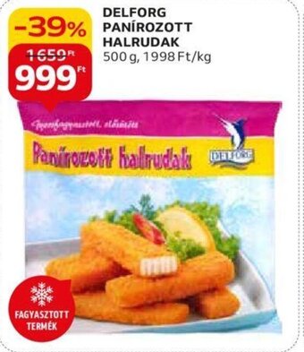 Auchan DELFORG PANÍROZOTT HALRUDAK 500 g ajánlat