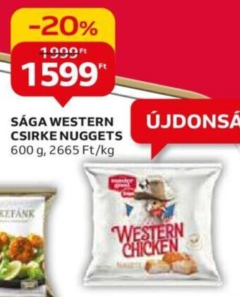 Auchan SÁGA WESTERN CSIRKE NUGGETS 600 g ajánlat