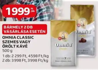 Auchan OMNIA CLASSIC SZEMES stb. 500 g ajánlat
