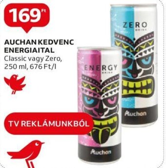 Auchan AUCHAN KEDVENC ENERGIAITAL 250 ml ajánlat