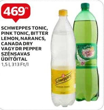 Auchan SCHWEPPES TONIC, PINK TONIC stb. 1,5 l ajánlat