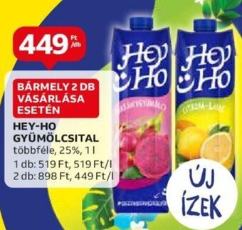 Auchan HEY-HO GYÜMÖLCSITAL 1 l ajánlat