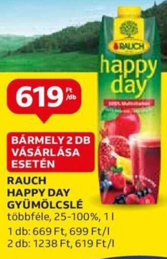 Auchan RAUCH HAPPY DAY GYÜMÖLCSLÉ 1 l ajánlat