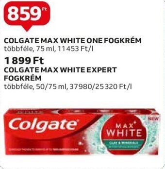 Auchan COLGATE MAX WHITE ONE FOGKRÉM 75 ml ajánlat
