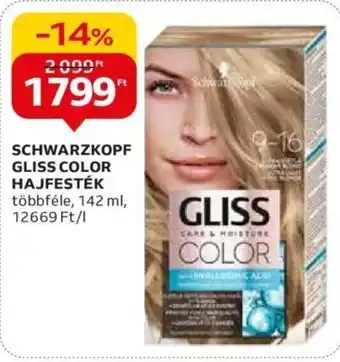 SCHWARZKOPF GLISS COLOR HAJFESTÉK 142 ml