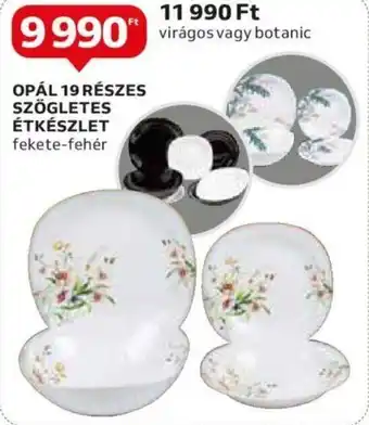 OPÁL 19 RÉSZES SZÖGLETES ÉTKÉSZLET 1 db