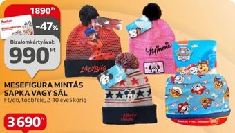 Auchan MESEFIGURA MINTÁS SAPKA VAGY SÁL 1 db ajánlat