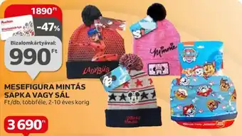 MESEFIGURA MINTÁS SAPKA VAGY SÁL 1 db