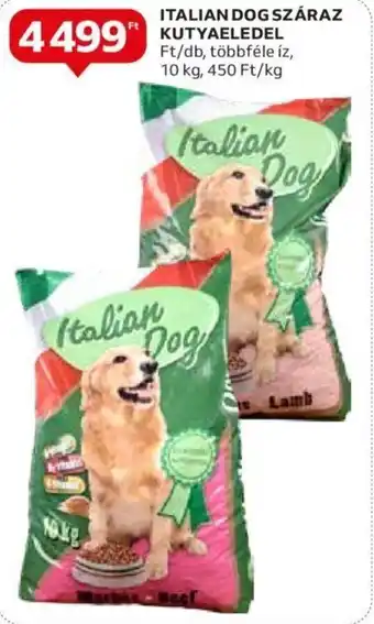 Auchan ITALIAN DOG SZÁRAZ KUTYAELEDEL 10 kg ajánlat