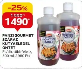 Auchan PANZI GOURMET SZÁRAZ KUTYAELEDEL ÖNTET 500 ml ajánlat