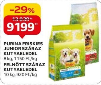 Auchan PURINA FRISKIES JUNIOR SZÁRAZ KUTYAELEDEL stb. 8 / 10 kg ajánlat