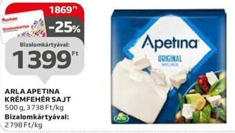 Auchan ARLA APETINA KRÉMFEHÉR SAJT 500 g ajánlat