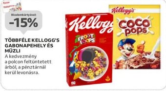 Auchan TÖBBFÉLE KELLOGG'S GABONAPEHELY ÉS MÜZLI ajánlat