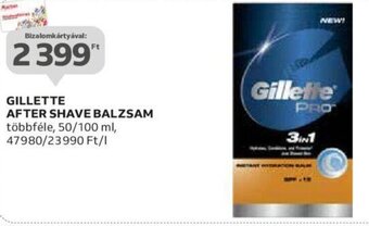 Auchan GILLETTE AFTER SHAVE BALZSAM 50 / 100 ml ajánlat
