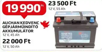 Auchan AUCHAN KEDVENC GÉPJÁRMŰINDÍTÓ AKKUMULÁTOR 1 db ajánlat