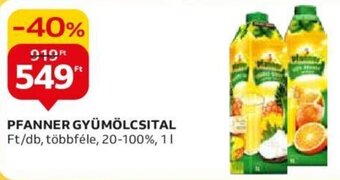 Auchan PFANNER GYÜMÖLCSITAL 1 l ajánlat