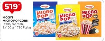 Auchan MOGYI MICRO POPCORN 3 x 100 g ajánlat