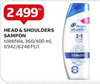 Auchan HEAD & SHOULDERS SAMPON 360 / 400 ml ajánlat