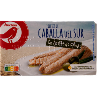 Auchan Auchan kedvenc makrélafilé olívaolajban 115 g / 85 g ajánlat