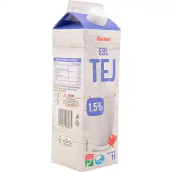Auchan Auchan kedvenc pasztőrözött tej 1,5% 1 l ajánlat
