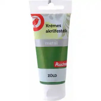 Auchan Auchan kedvenc krémes akrilfesték, metál, 60 ml, zöld ajánlat