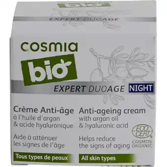 Auchan Cosmia bio anti-age éjszakai krém 50 ml ajánlat