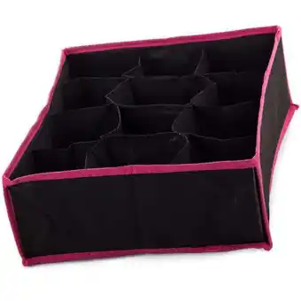 Bonus Shop 12 rekeszes fiók rendszerező (fekete-rózsaszínű) ajánlat