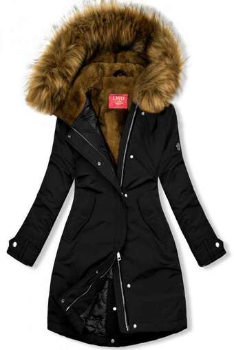Butikmoda Átmeneti bélelt parka - fekete színű ajánlat